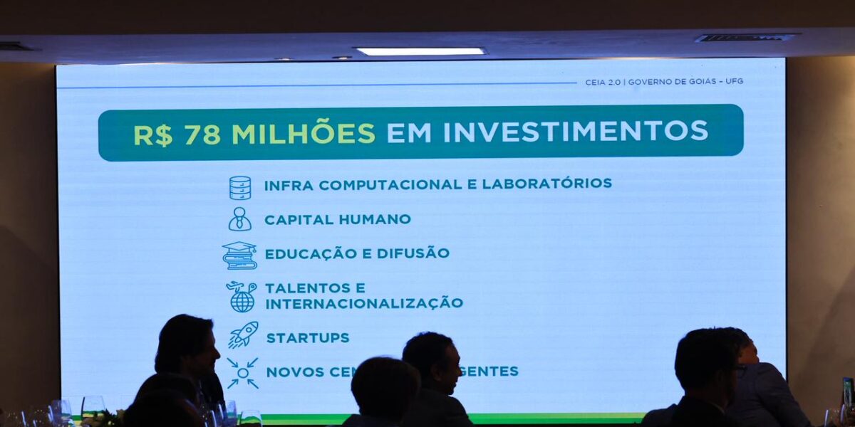 Governo de Goiás anuncia R$ 78 milhões em investimentos em centro de inteligência artificial até 2031