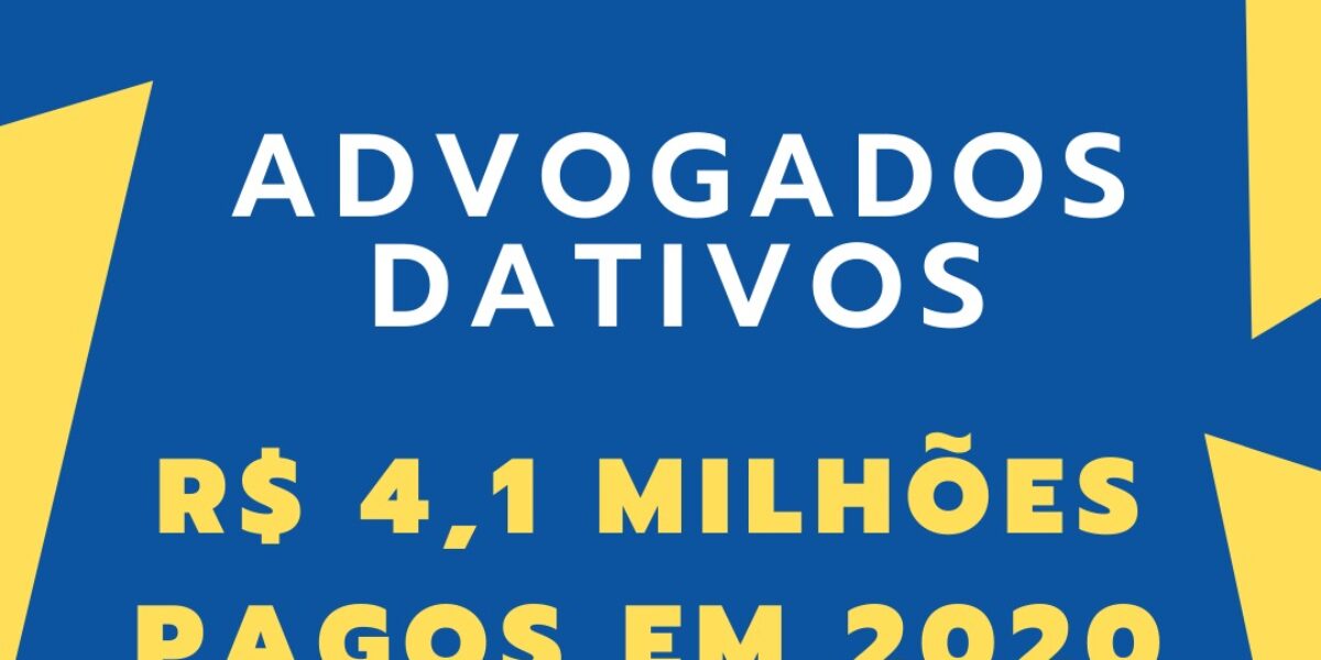 Governo de Goiás paga R$ 4,1 milhões à Advocacia Dativa em 2020