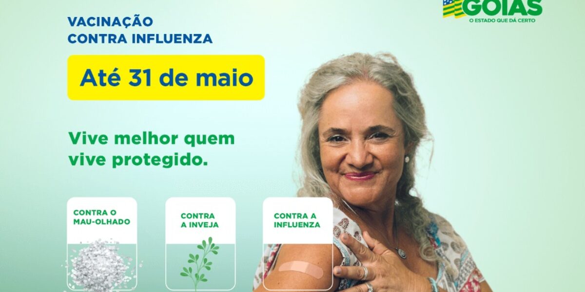 Governo de Goiás lança campanha para divulgar vacinação contra influenza