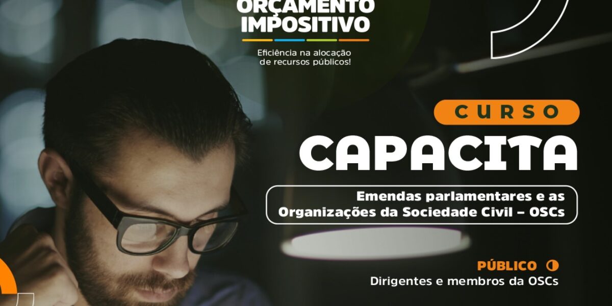 Curso Capacita chega à 2ª edição com foco no fortalecimento das OSCs em Goiás