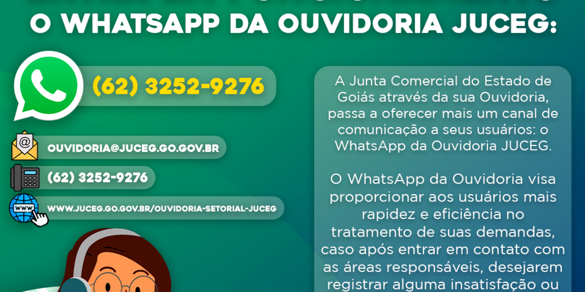 17/08 – Whatsapp da Ouvidoria Juceg!