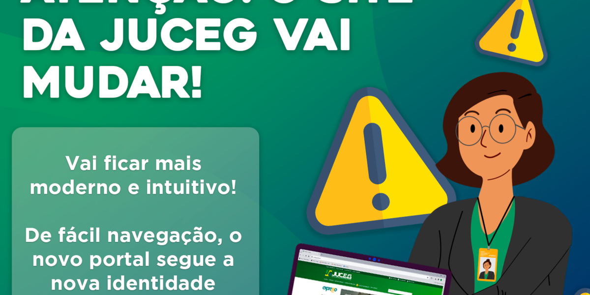 Atualização no site da JUCEG