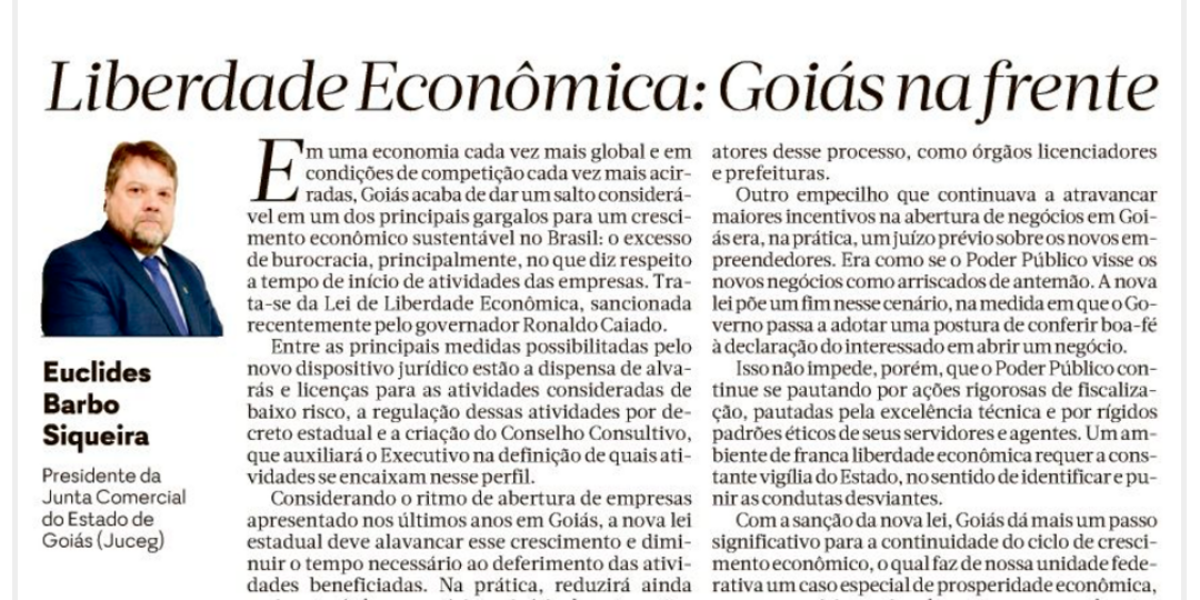 Nova Lei coloca Goiás na dianteira