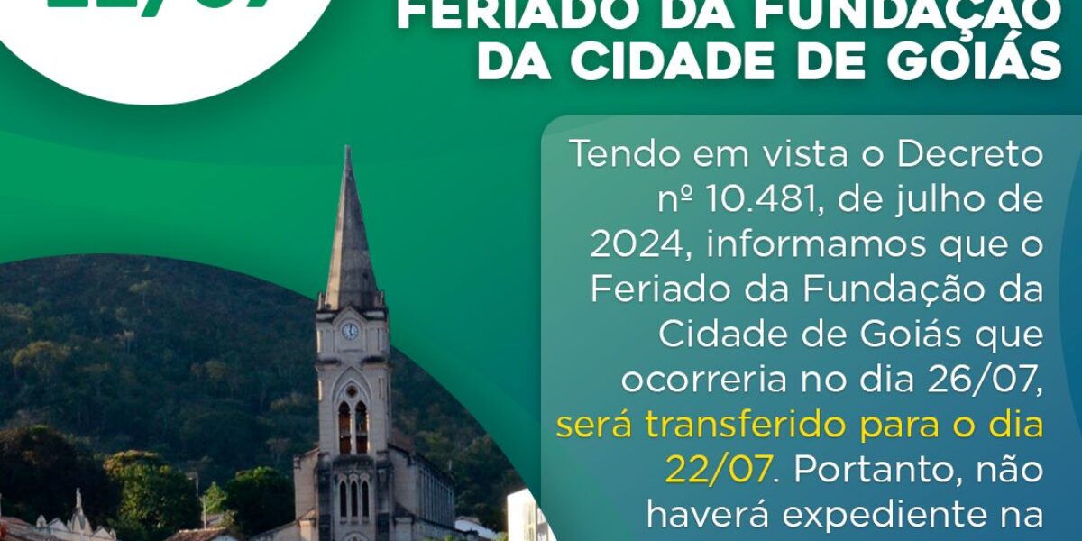 Feriado da Fundação da Cidade de Goiás