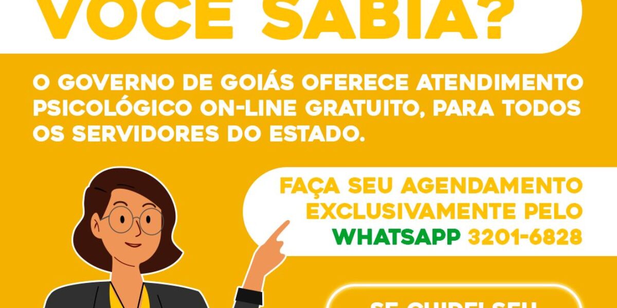 Governo oferece atendimento psicológico gratuito para servidores