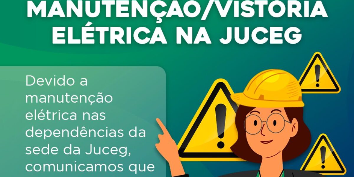 Mudança no horário de atendimento da Juceg nesta sexta, 04/10