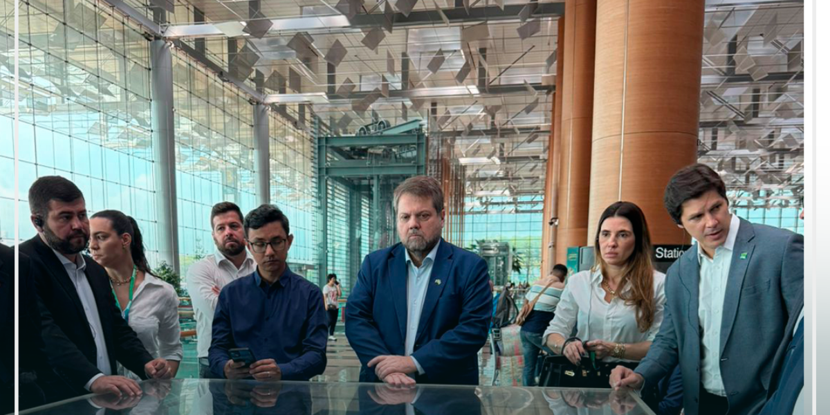 Grupo liderado por vice-governador Daniel Vilela conhece aeroporto eleito o melhor do mundo