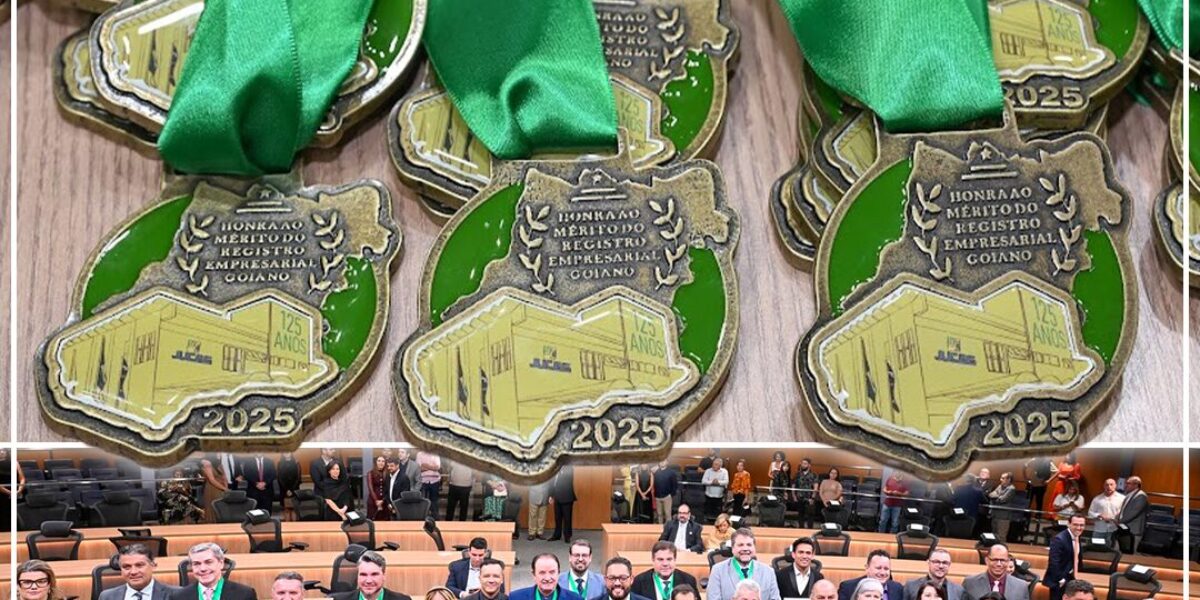 Juceg é homenageada na Assembleia Legislativa e entrega a Medalha de Honra ao Mérito do Registro Empresarial Goiano