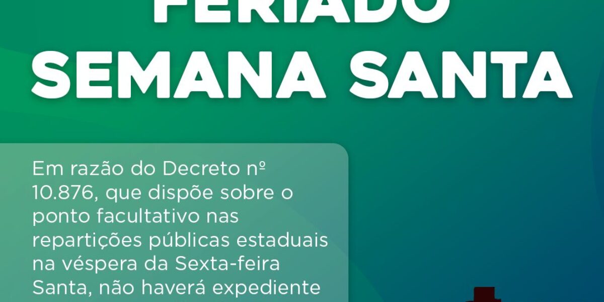 Feriado – Semana Santa