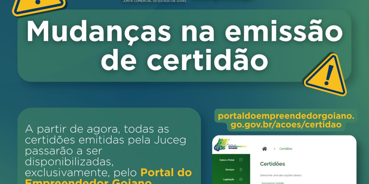 Mudança na emissão de certidão