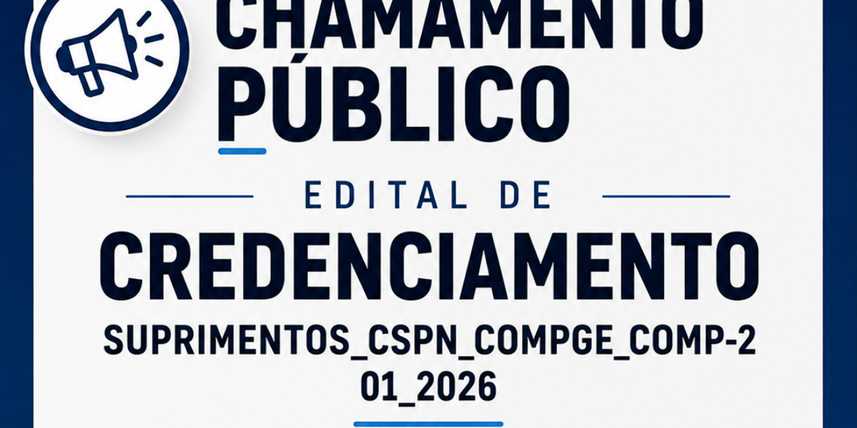 Aviso de chamamento público: credenciamento de leiloeiros públicos