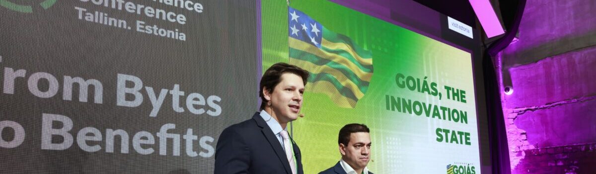 Daniel Vilela apresenta avanços de Goiás em tecnologia e inovação a líderes globais reunidos na Estônia