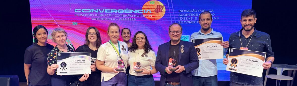 LIGO conquista o 1º lugar nacional entre Laboratórios de Inovação e Goiás.IA conquista dois prêmios durante o Convergência 2026.