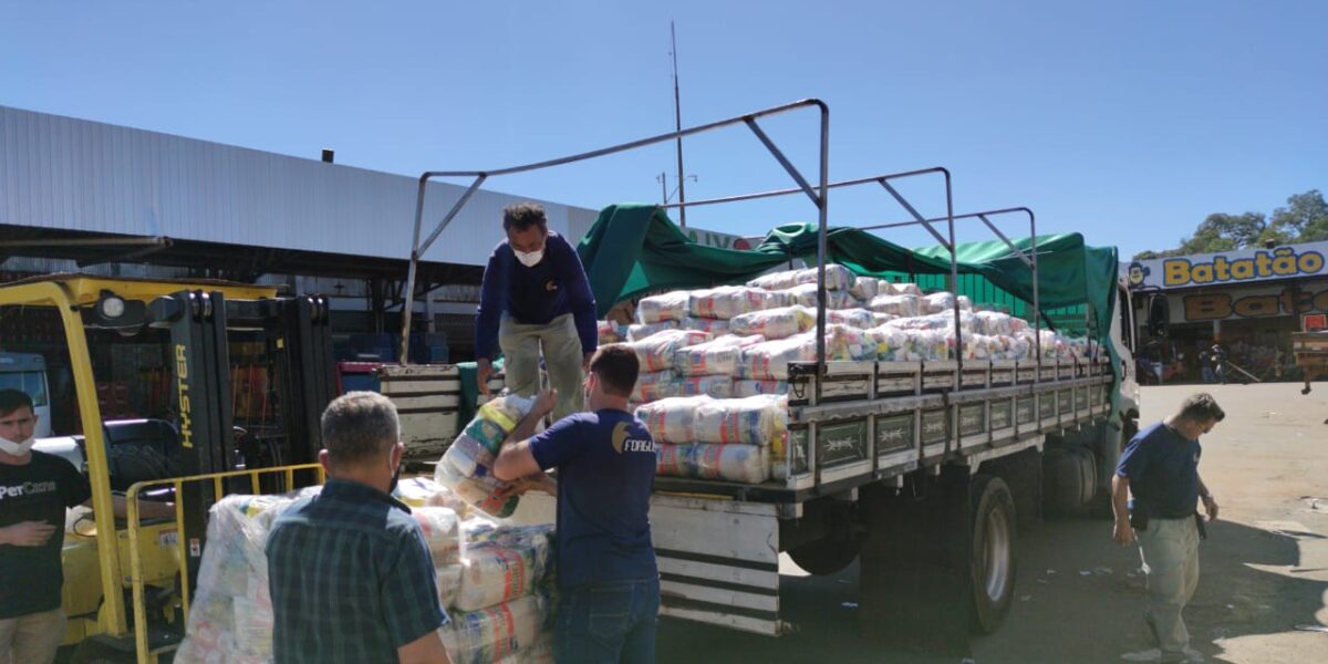 Semad arrecada 14 toneladas de alimentos em campanha liderada pela OVG