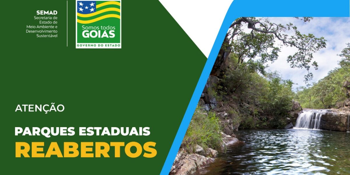 Governo de Goiás inicia reabertura gradual dos parques para visitação