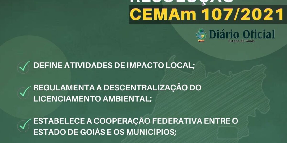 CEMAm define atividades de impacto local passíveis de licenciamento pelos municípios