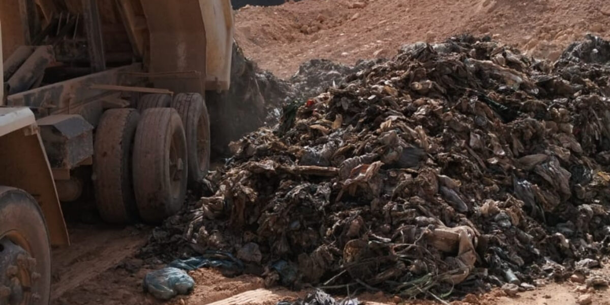 Lixão de Padre Bernardo: cerca de 20% do lixo que desmoronou já foi retirado