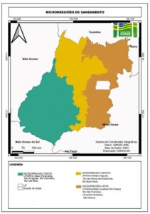MAPA 1 - MICROREGIOES SANEAMENTO COMPLETO