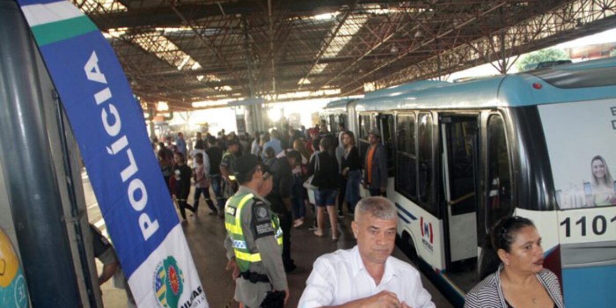 Programa Mais Segurança reduz 68% dos roubos a usuários do transporte coletivo em Goiânia