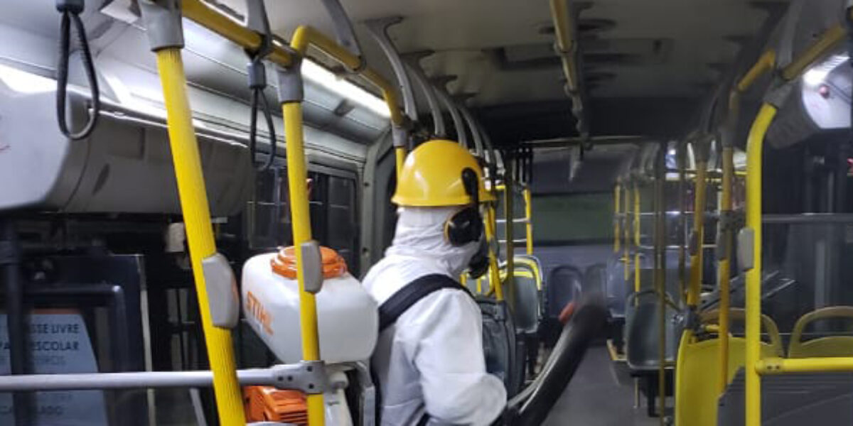 Metrobus amplia serviço de desinfecção nos ônibus em combate ao avanço do novo coronavírus