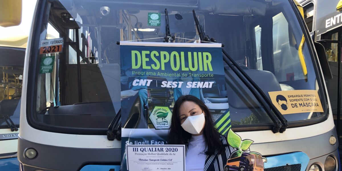 Metrobus recebe mais uma vez o prêmio de sustentabilidade de qualidade do ar