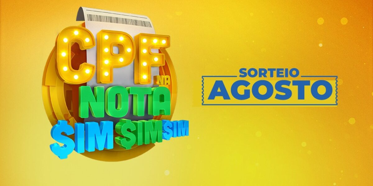 Economia fará novo sorteio da Nota Fiscal Goiana dia 26 próximo