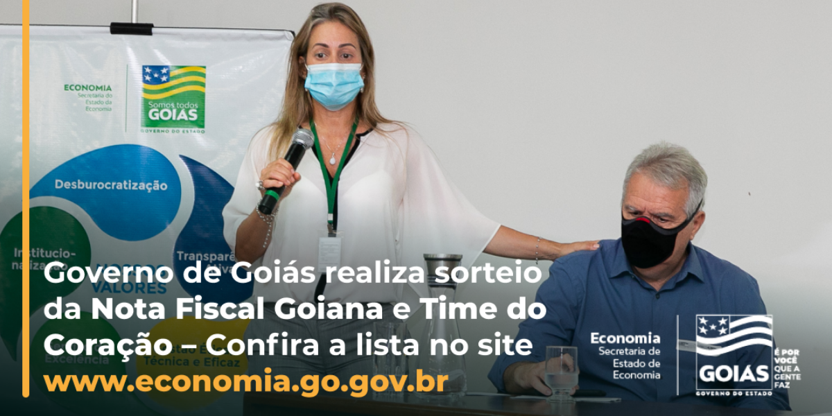 Governo de Goiás realiza sorteio da Nota Goiana e Time do Coração no total de R$ 1,2 milhão