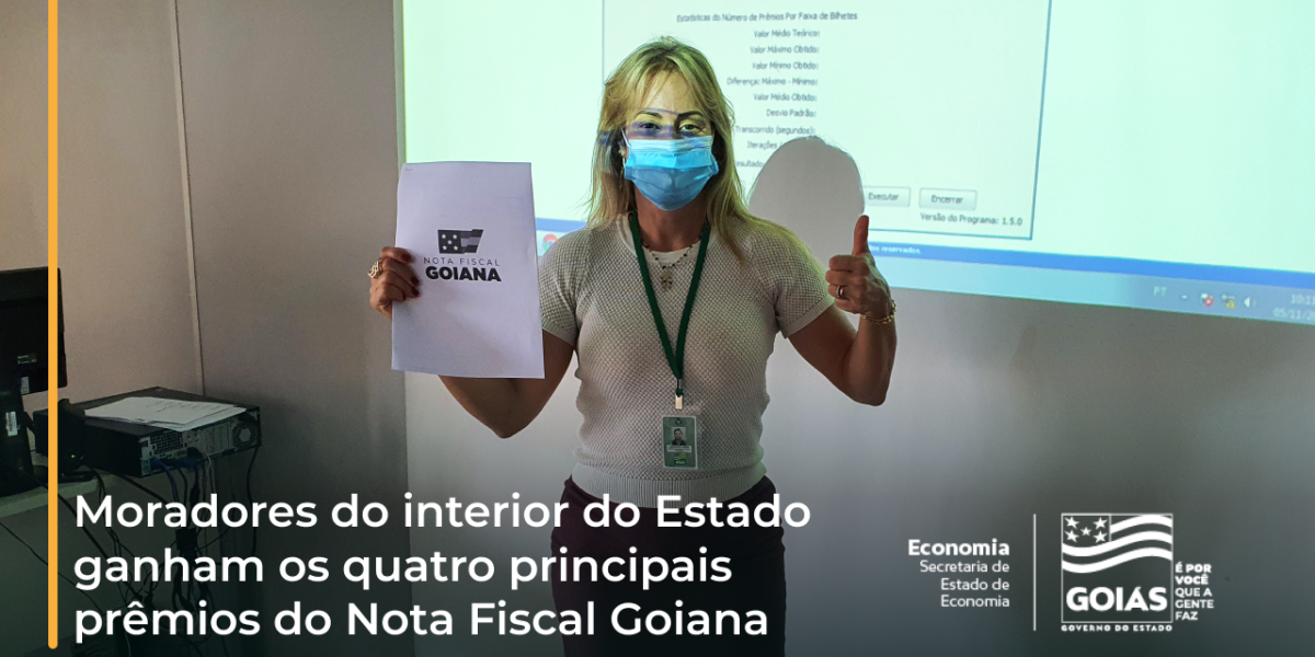 Conhecidos os ganhadores do 7º sorteio da Nota Goiana