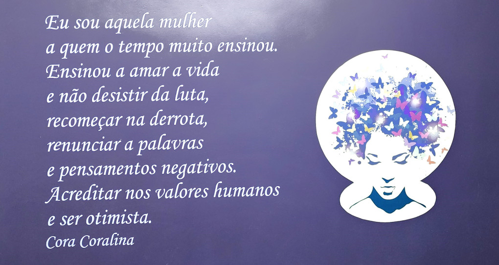 Trecho do poema "Ofertas de Aninha (Aos moços)", de Cora Coralina