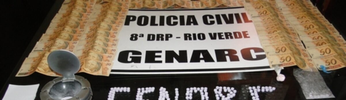 Genarc: Policiais Civis apreendem 574 pílulas de ecstasy em Rio Verde