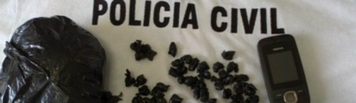 Em Goiatuba, Policiais Civis fazem apreensão de 73 pedras de crack