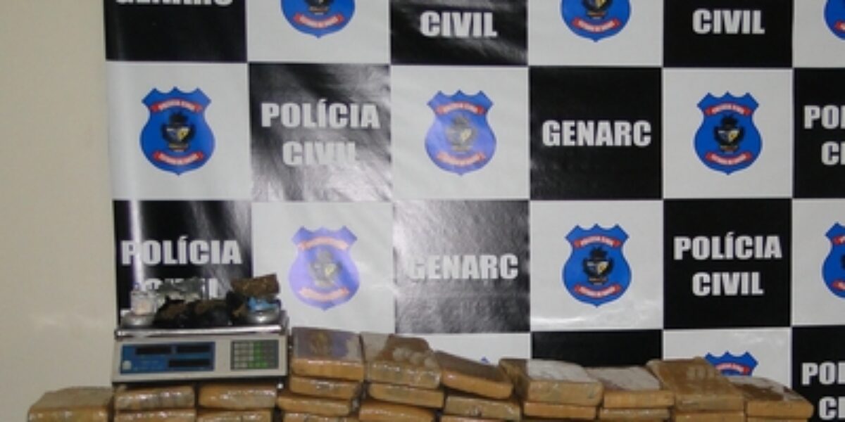 Genarc, de Rio Verde, faz apreensão de 174 quilos de maconha