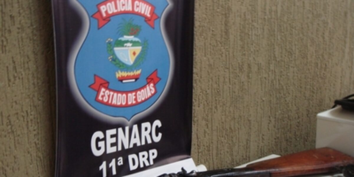 Policiais Civis do Genarc, de Formosa, apreendem espingarda calibre 32