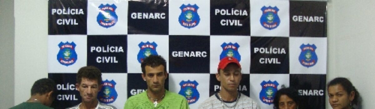 Genarc, de Catalão, prende 5 pessoas e apreende um menor por tráfico