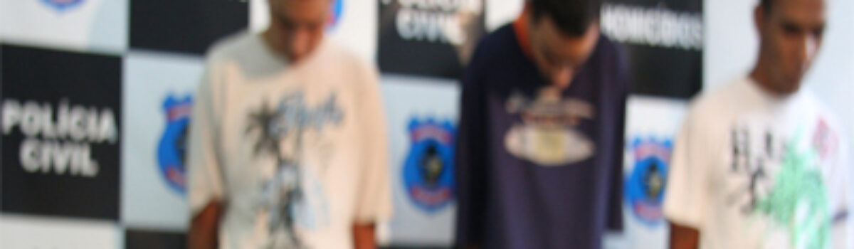 Polícia Civil apresenta suspeitos de terem assassinado Pamella Munik, torcedora do Goiás