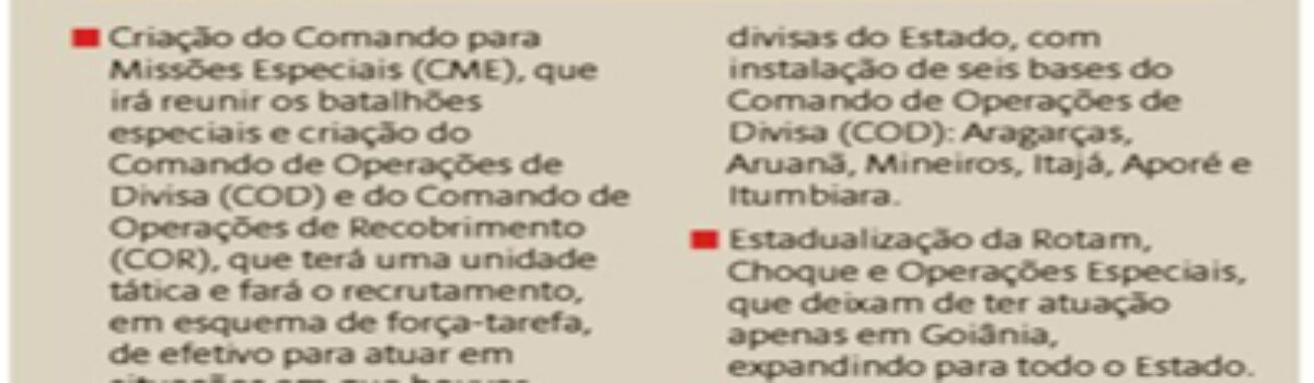 Governo lança plano para a segurança pública com metas a curto, médio e longo prazos