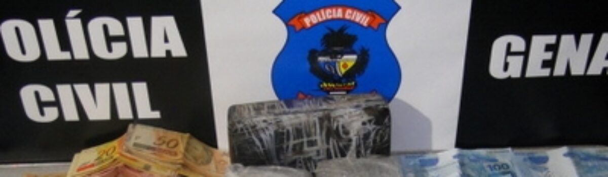 Tráfico: Genarc, de Rio Verde, apreende 2 quilos de crack e mais de R$ 6.000 em dinheiro