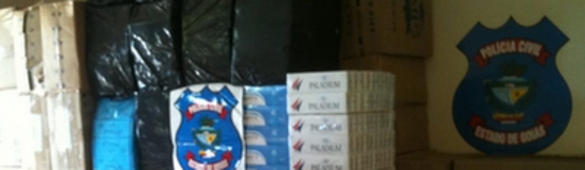 Policiais do 2º DP de Itumbiara prendem homem com 71 mil maços de cigarros falsificados