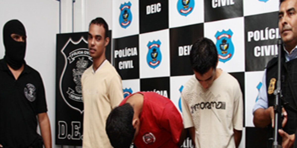 Polícia Civil: Deic prende três suspeitos de roubar e matar vítimas nas saídas de bancos.