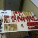 Drogas e munições apreendidas