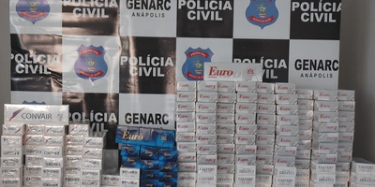 Polícia Civil: Genarc apreende mais de 4 mil carteiras de cigarros contrabandeadas