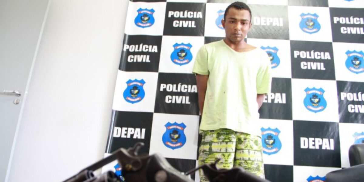 DEPAI prende homem de 24 anos com histórico de homicídios, tráfico e aliciamento de menores