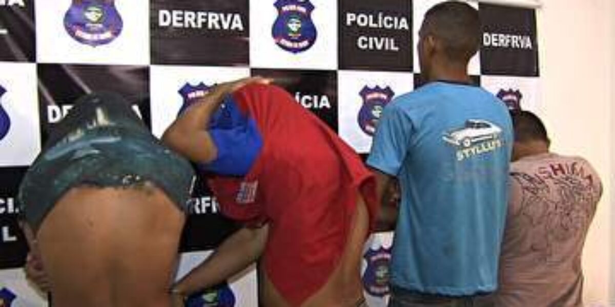 Polícia Civil: DERFRVA prende quatro em operação policial contra roubo de carros em Goiás