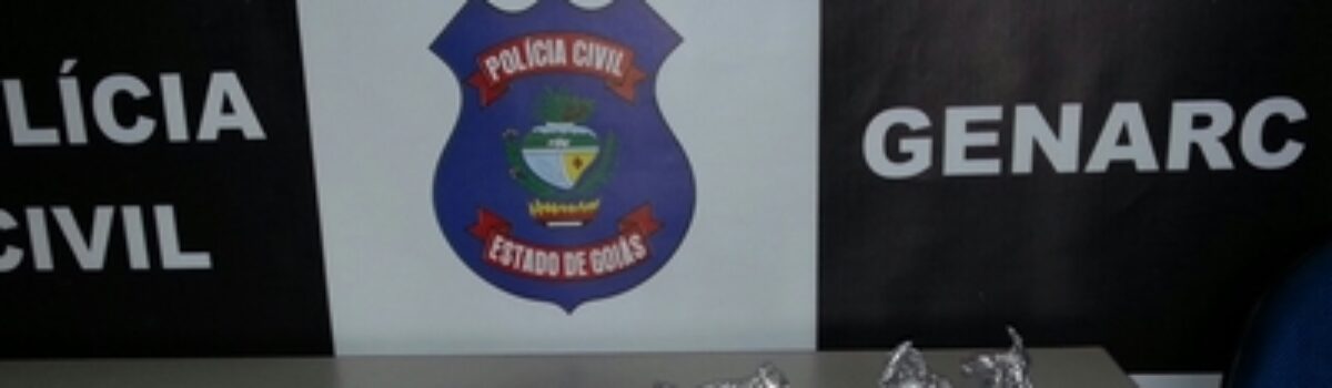 Polícia Civil: Traficante é preso pelo Genarc de Luziânia com porções de crack e munições