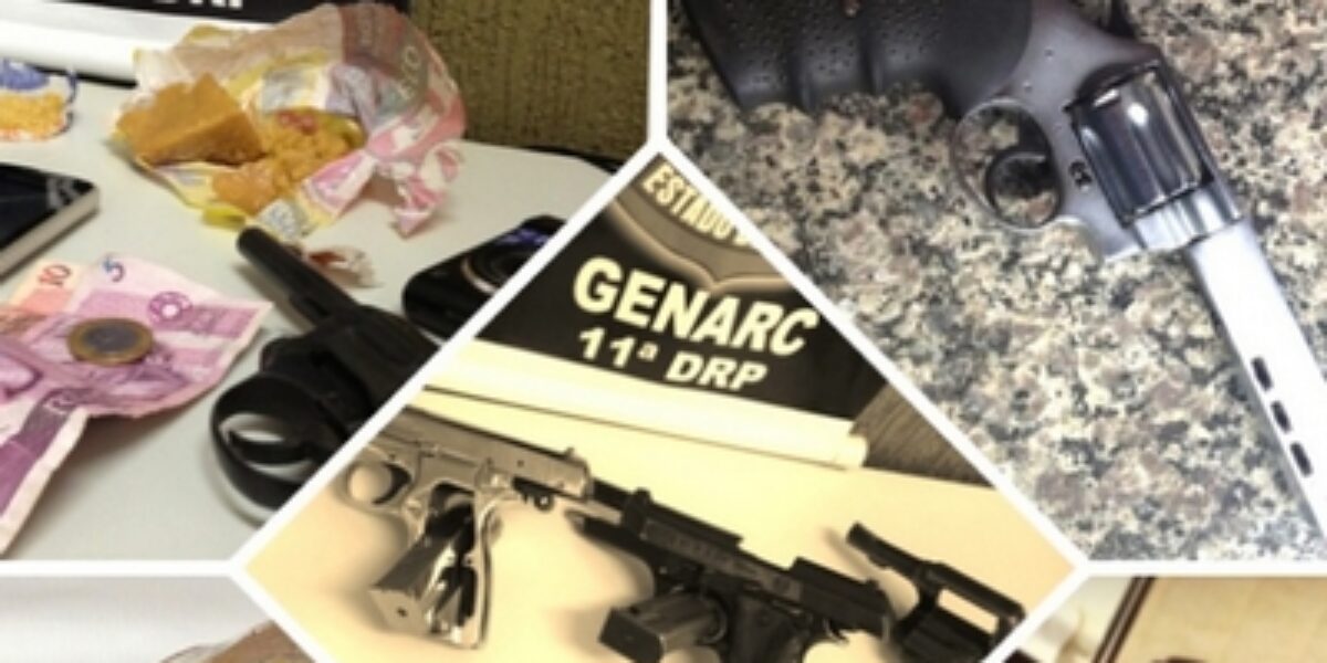 Em pouco mais de uma semana Genarc de Formosa prende 6 pessoas e apreende 5 armas