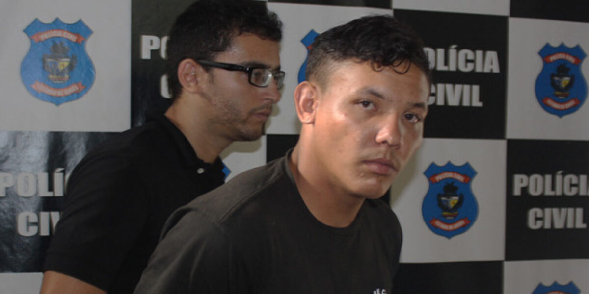 Preso pelo GIH e DEAM, de Águas Lindas, assassino da esposa, pronto para fuga
