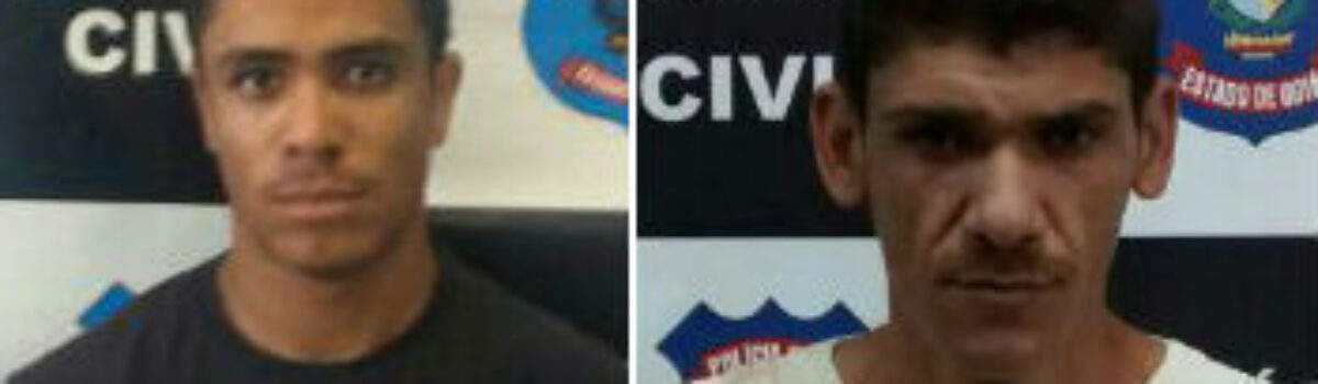 Policiais Civis prendem duas pressoas em Valparaíso e Novo Gama por pjngte ilegal de arma