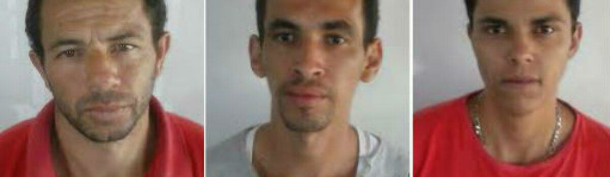 CAOP de Anápolis captura e prende três foragidos da Justiça. Crimes vão de furto a homicídio