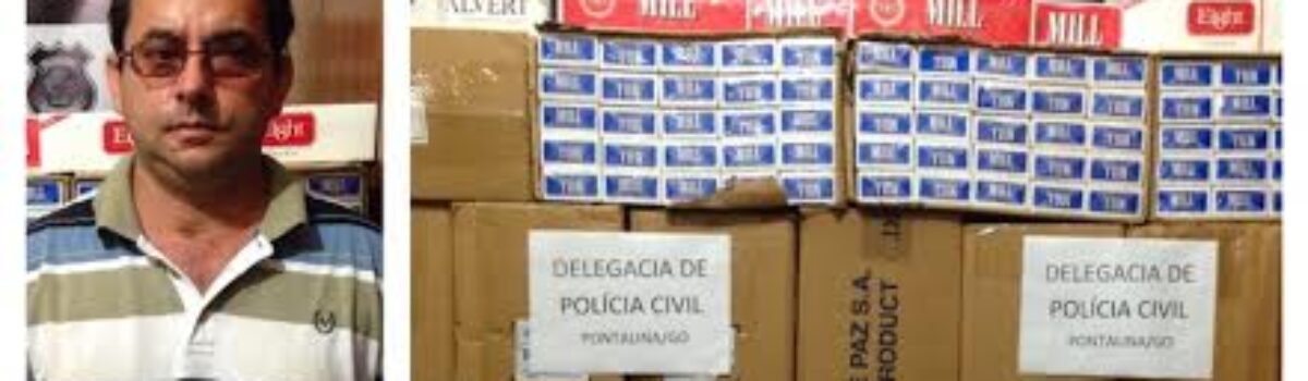 Polícia Civil realiza apreensão de cigarros contrabandeados em Pontalina