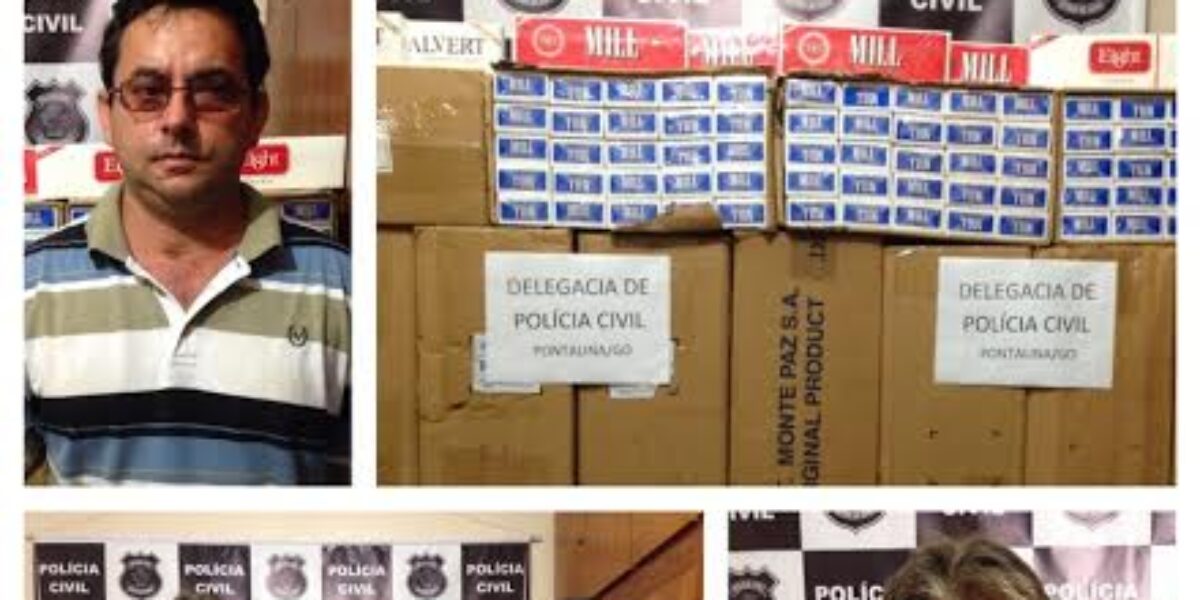 Polícia Civil realiza apreensão de cigarros contrabandeados em Pontalina